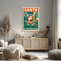 Santa Claus Strength Holiday Fantasy Mythology Poster