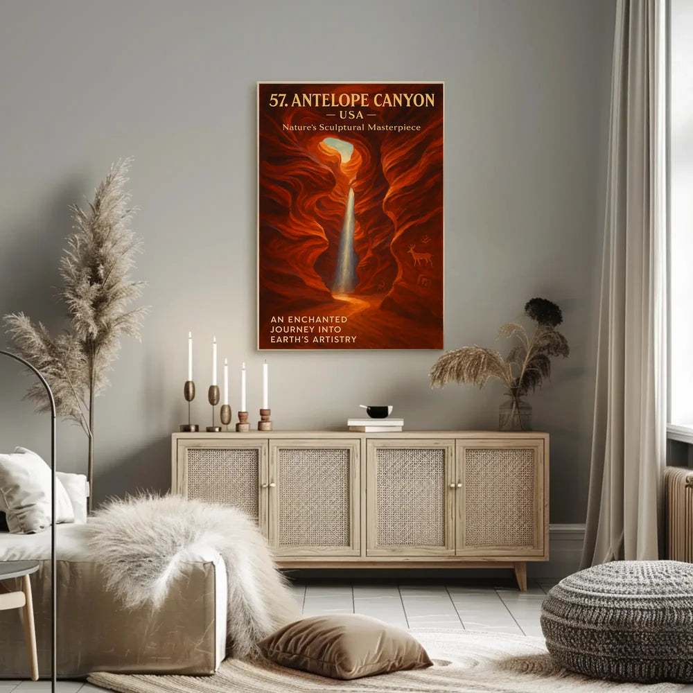 Antelope Canyon Enchanted Journey Art Poster