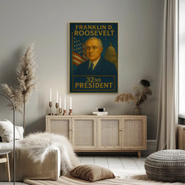 Franklin D. Roosevelt – 32nd President Poster PosterGoat