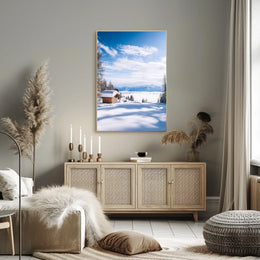 Winter Serenity In The Mountains Poster