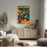 Slam Dunk Reindeer Poster