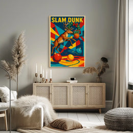 Slam Dunk Reindeer Poster