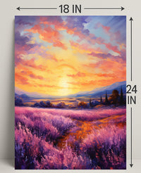 Lavender Sunset Poster