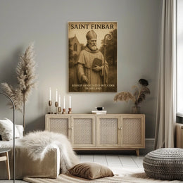Saint Finbar Bishop Associated With Poster