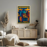 Greensboro, North Carolina Poster