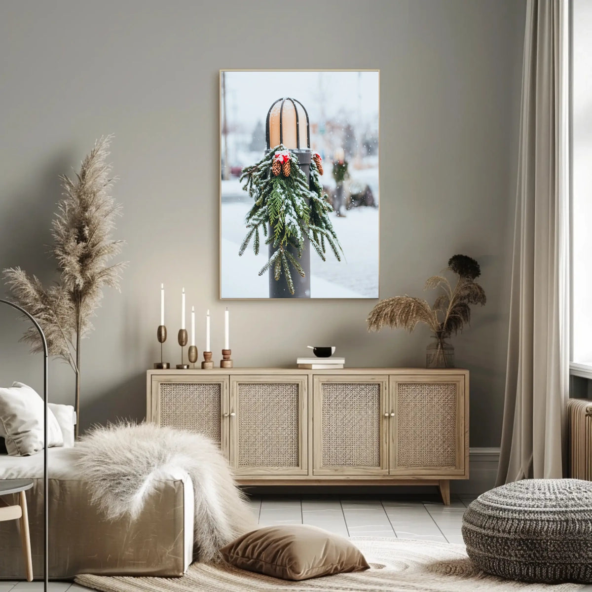 Winter Holiday Decor Poster