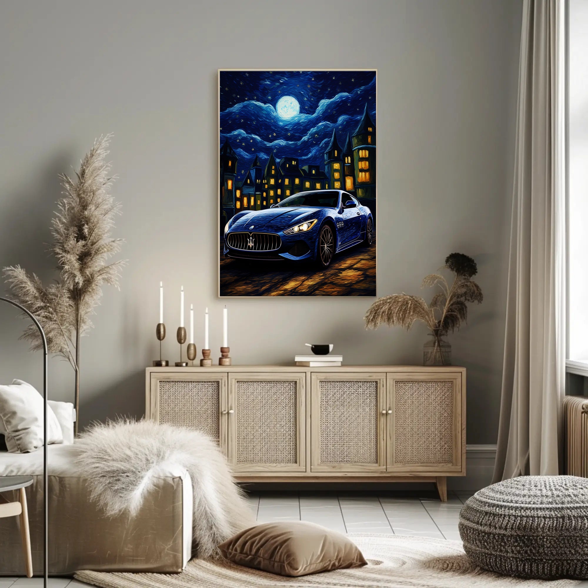 Starry Night Drive Poster PosterGoat