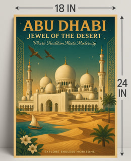 Abu Dhabi Jewel of the Desert Cultural or Heritage Poster