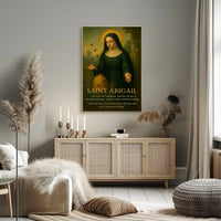 Saint Abigail Vintage Iconography Motivation Historical or Presidential Poster