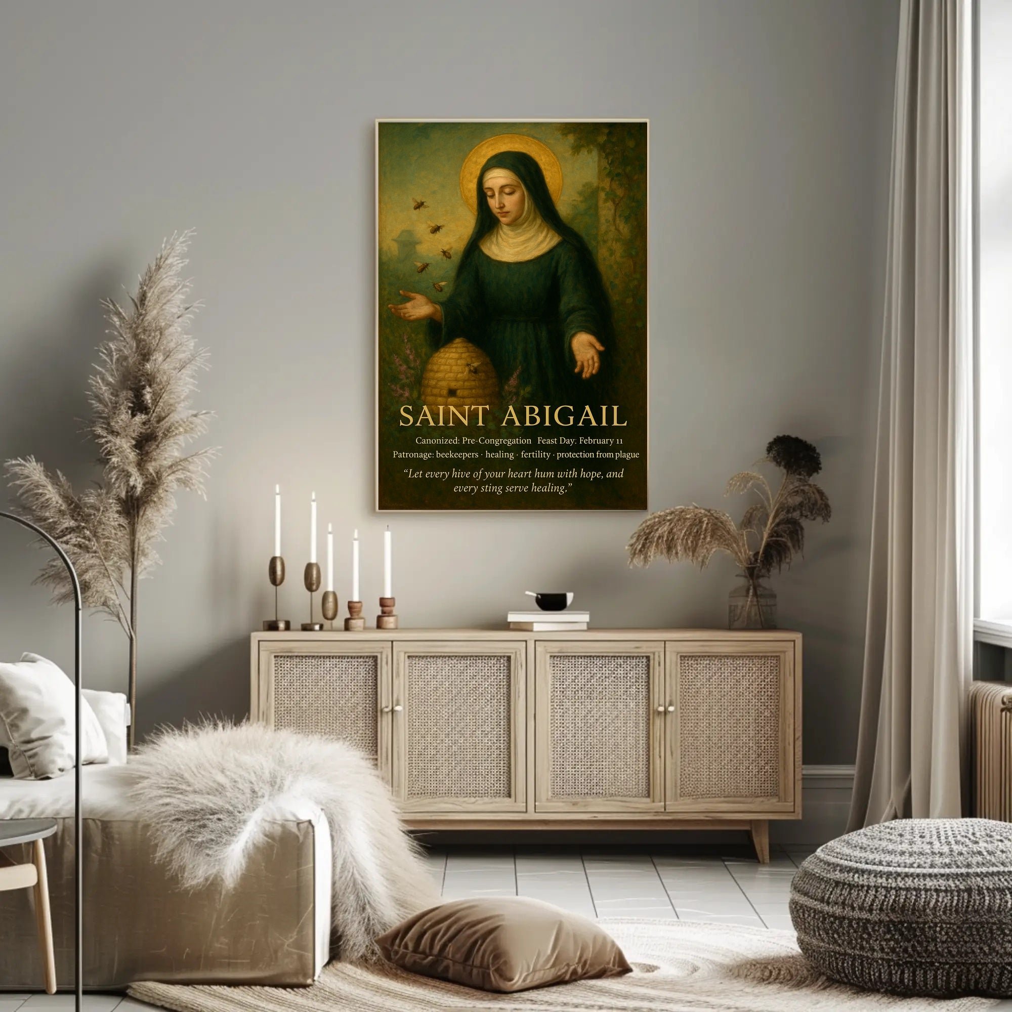 Saint Abigail Vintage Iconography Motivation Historical or Presidential Poster