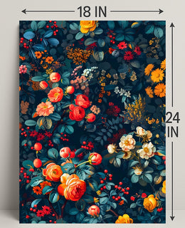 Vibrant Botanical Illustration Art Print: Abstract or Artistic Poster
