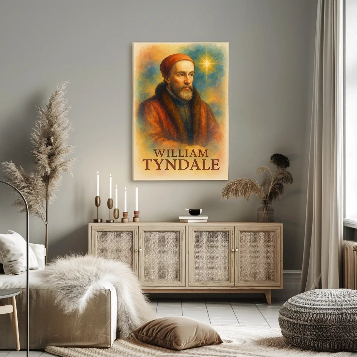William Tyndale Renaissance Art Print Historical or Presidential Poster