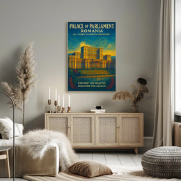 Palace Of Parliament Romania Poster