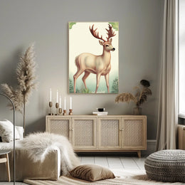 Majestic Deer In The Wild Poster