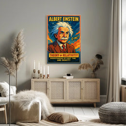 Albert Einstein Theory Of Relativity Poster