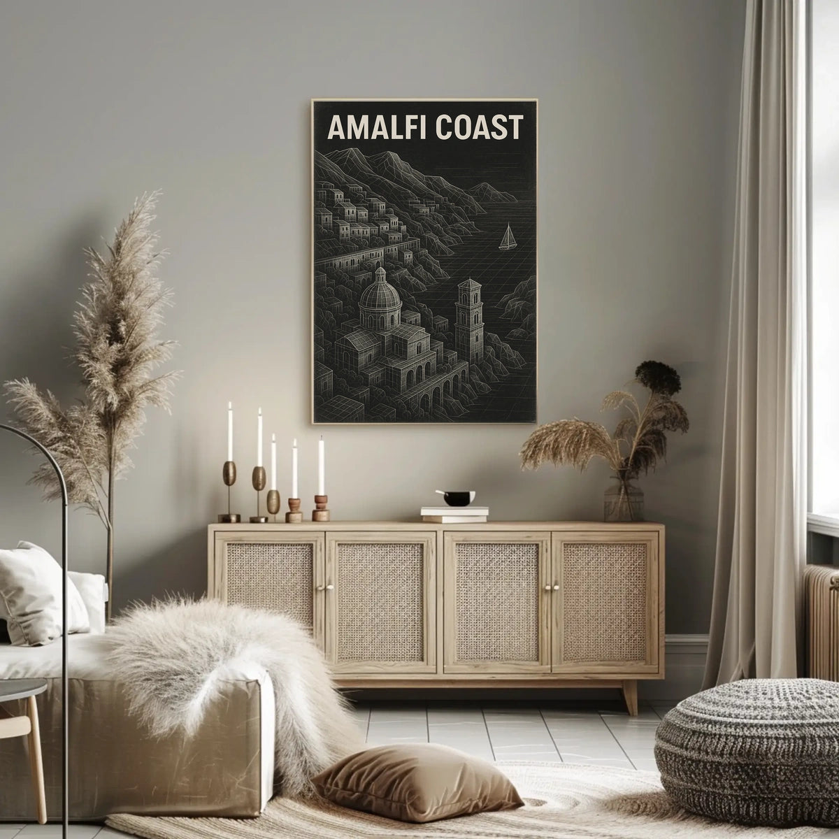 Amalfi Coast A Scenic Escape Poster