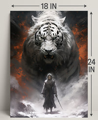 Warrior And The White Tiger Poster
