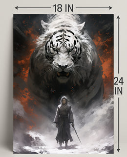 Warrior And The White Tiger Poster