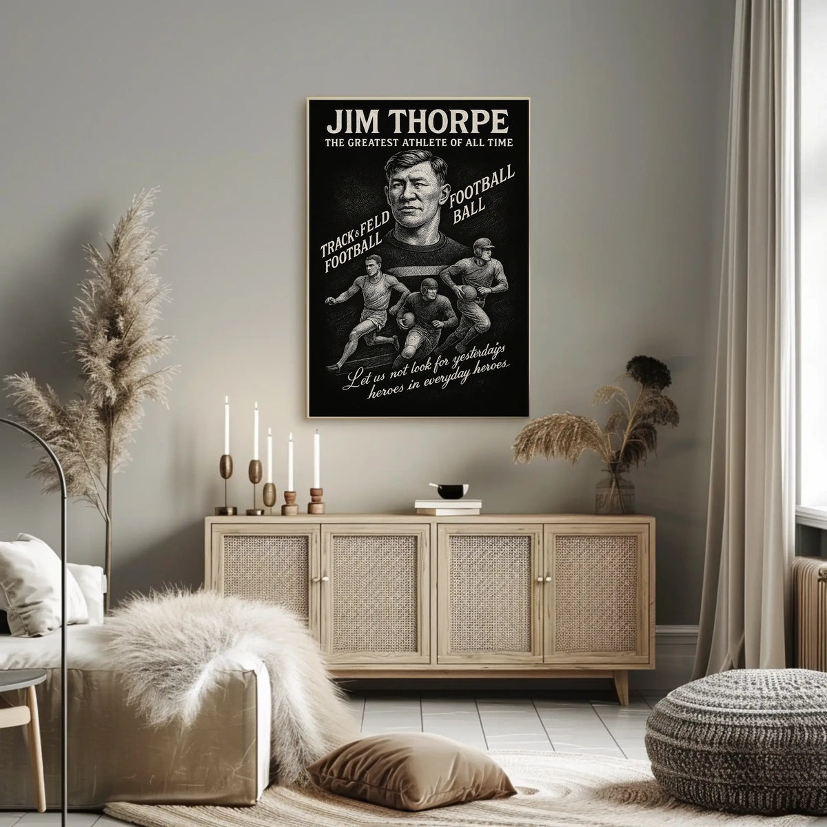 Jim Thorpe The Greatest Athlete of All Time Poster