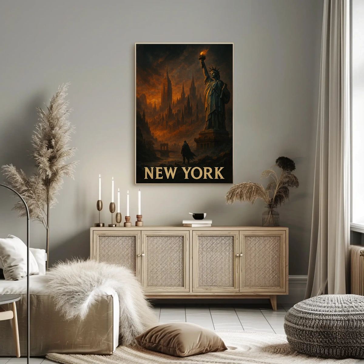 New York A Dramatic Skyline Poster