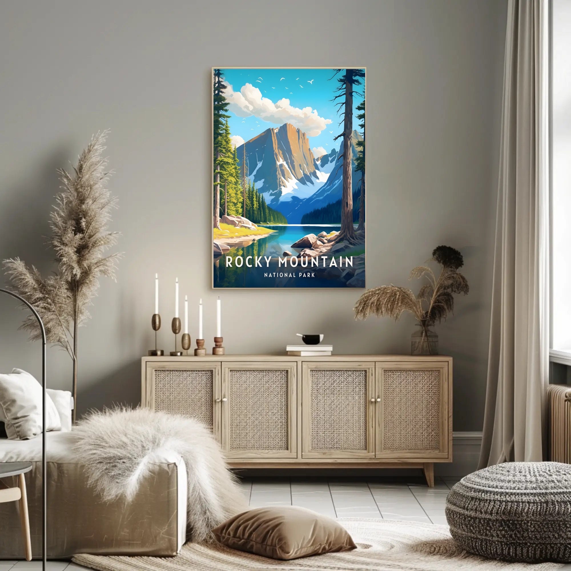 Rocky Mountain National Park Scenic Poster Print