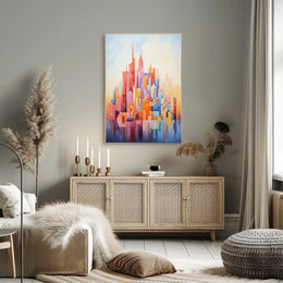 Abstract Cityscape Abstract Poster