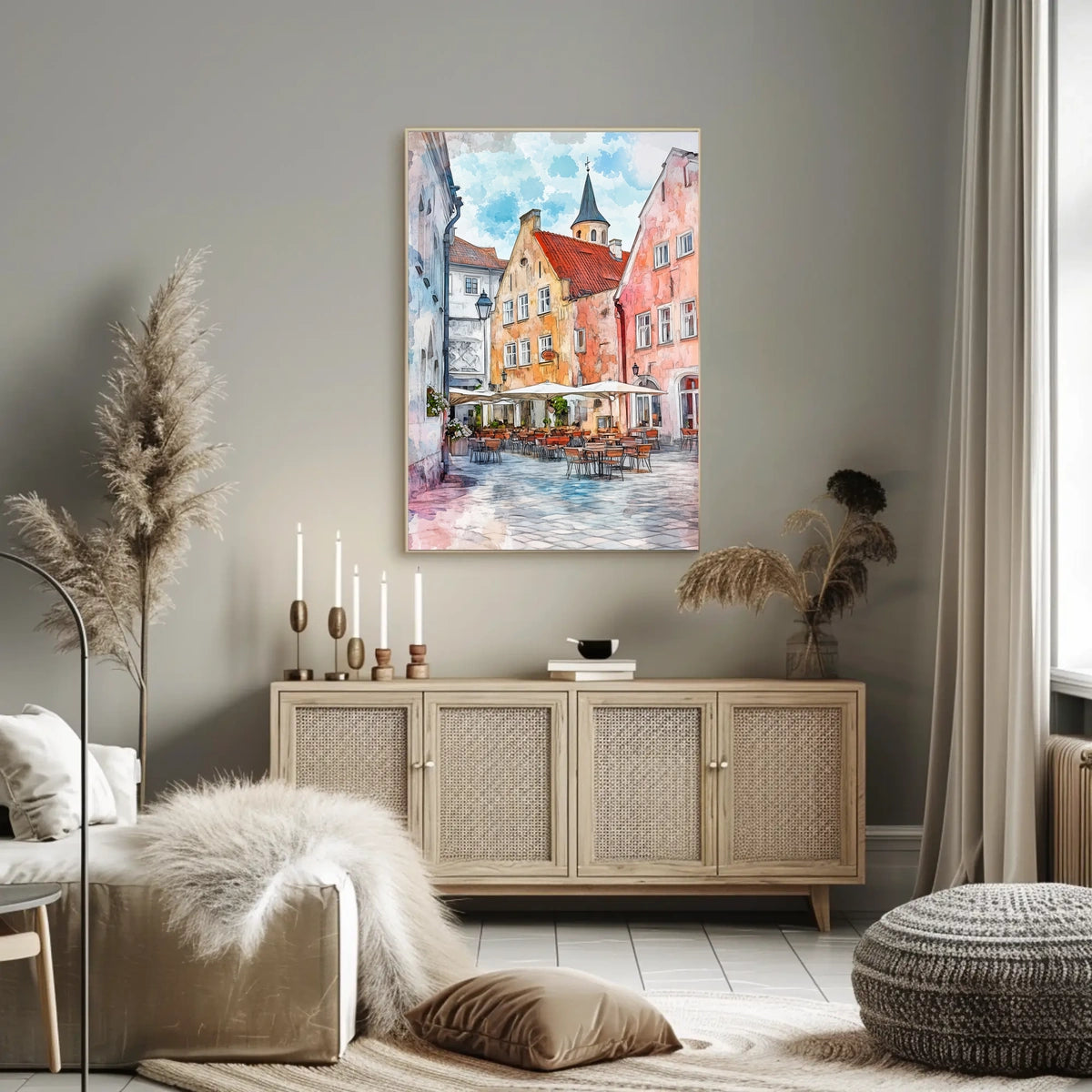 Estonia Tallinn Town Hall Square Poster
