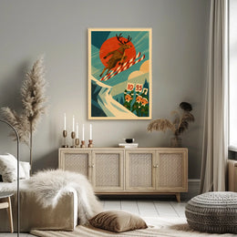 Reindeer Ski Jump Extravaganza Poster