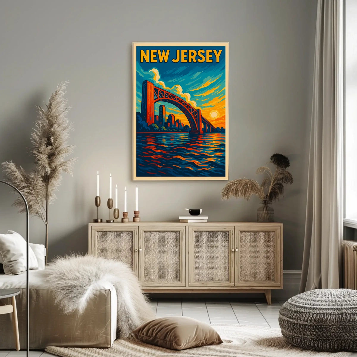 New Jersey Sunset Poster