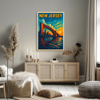New Jersey Sunset Poster