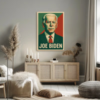 Joe Biden Patriotic Political Leadership Retro Style Poster