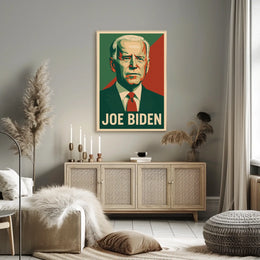 Joe Biden Patriotic Political Leadership Retro Style Poster