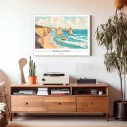Twelve Apostles Australia Travel Poster