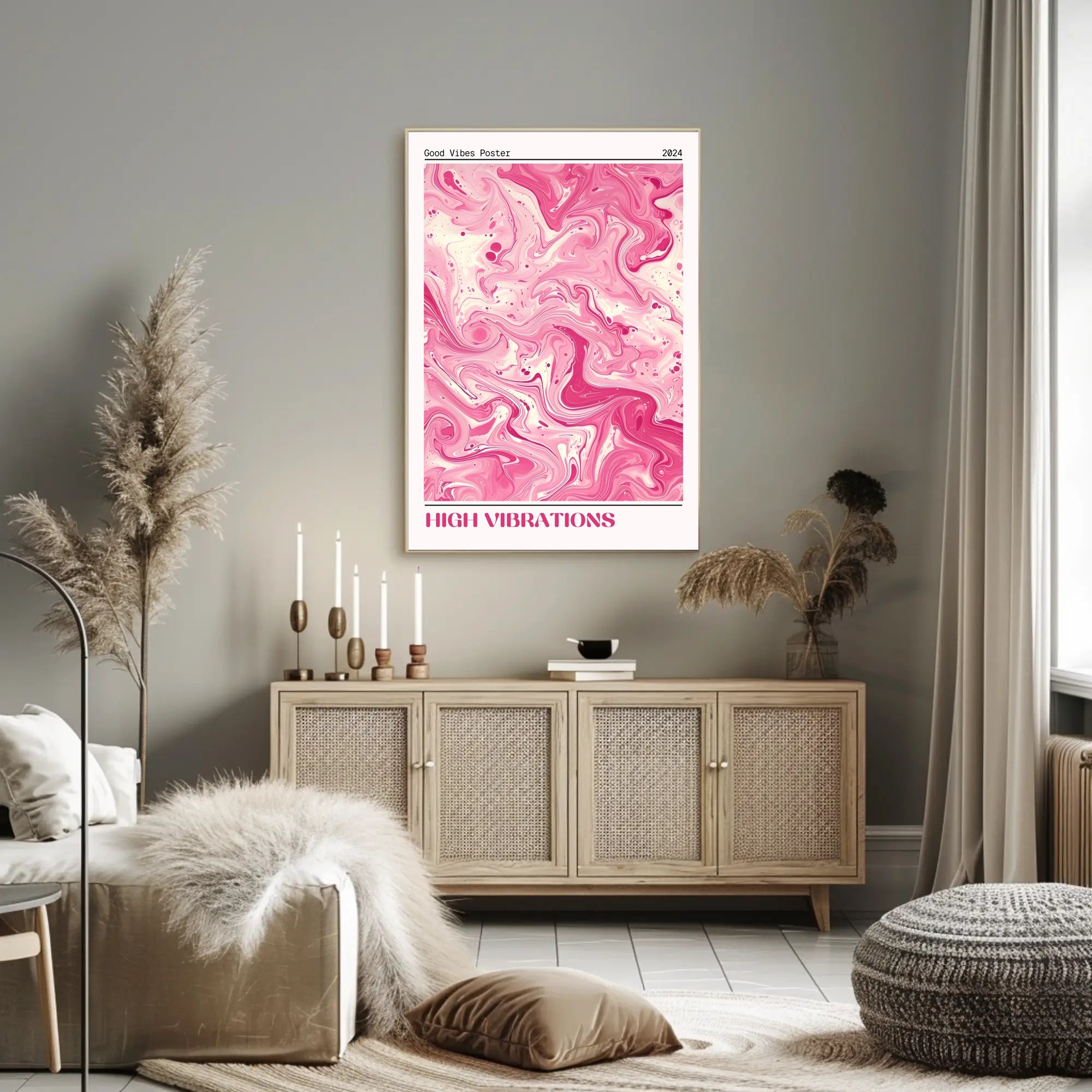 Good Vibes Poster 2024: Abstract or Artistic Poster PosterGoat