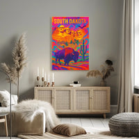 South DakotaS Vibrant Tribute Poster