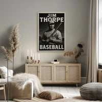 Abstract Baseball Celebration Art Poster