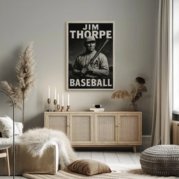 Abstract Baseball Celebration Art Poster