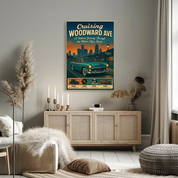 Cruising Woodward Ave Poster PosterGoat