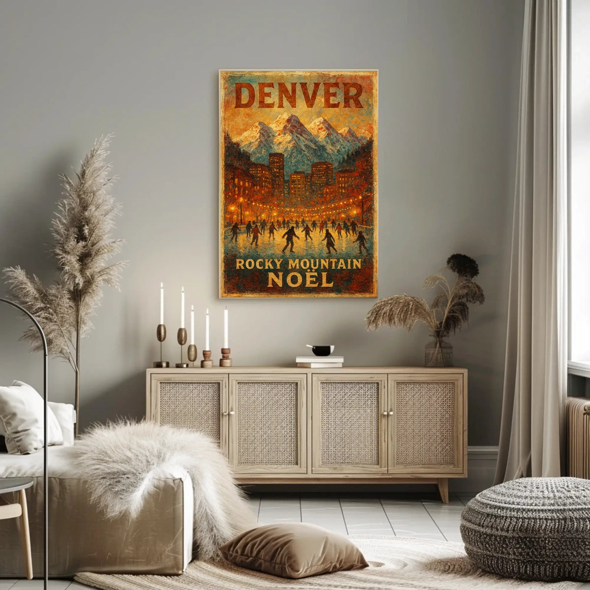 Denver Rocky Mountain Noël Poster