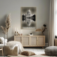 Capitol Reflection District of Columbia Poster
