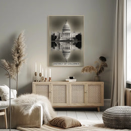Capitol Reflection District of Columbia Poster
