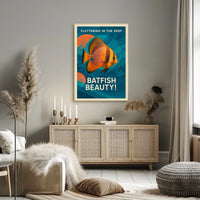 Fluttering In The Reef Poster