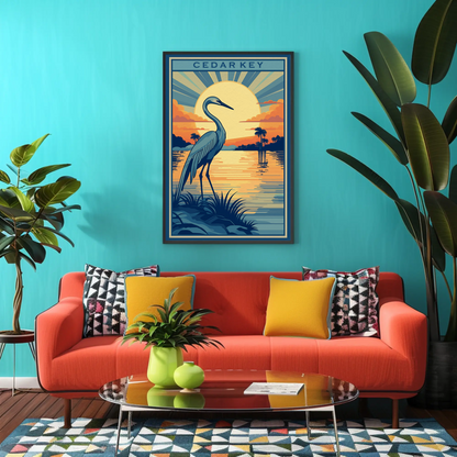 Cedar Key Travel Poster