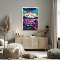 Retro Las Vegas Welcome Poster