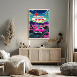 Retro Las Vegas Welcome Poster