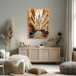Austria Vienna St Stephens Cathedral Street View Poster