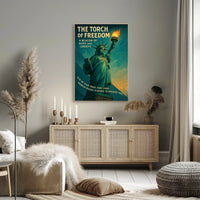 Statue of Liberty Vintage Patriotic Poster