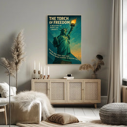 Statue of Liberty Vintage Patriotic Poster