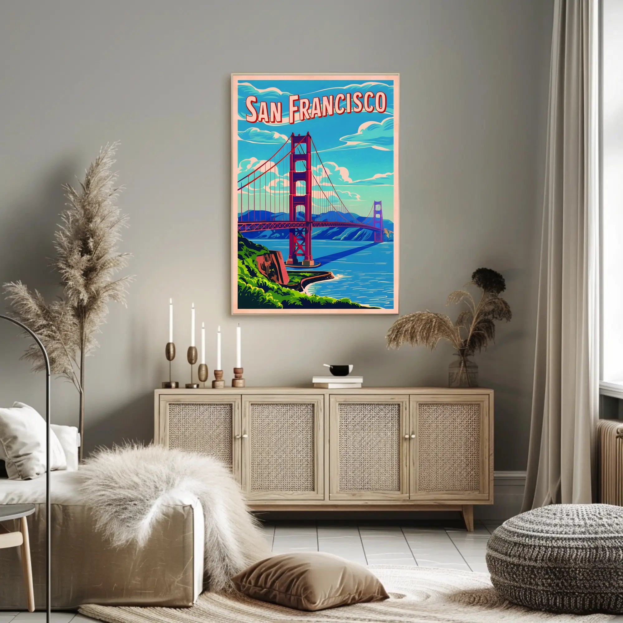 San Francisco Bridge Art Poster