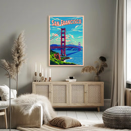 San Francisco Bridge Art Poster